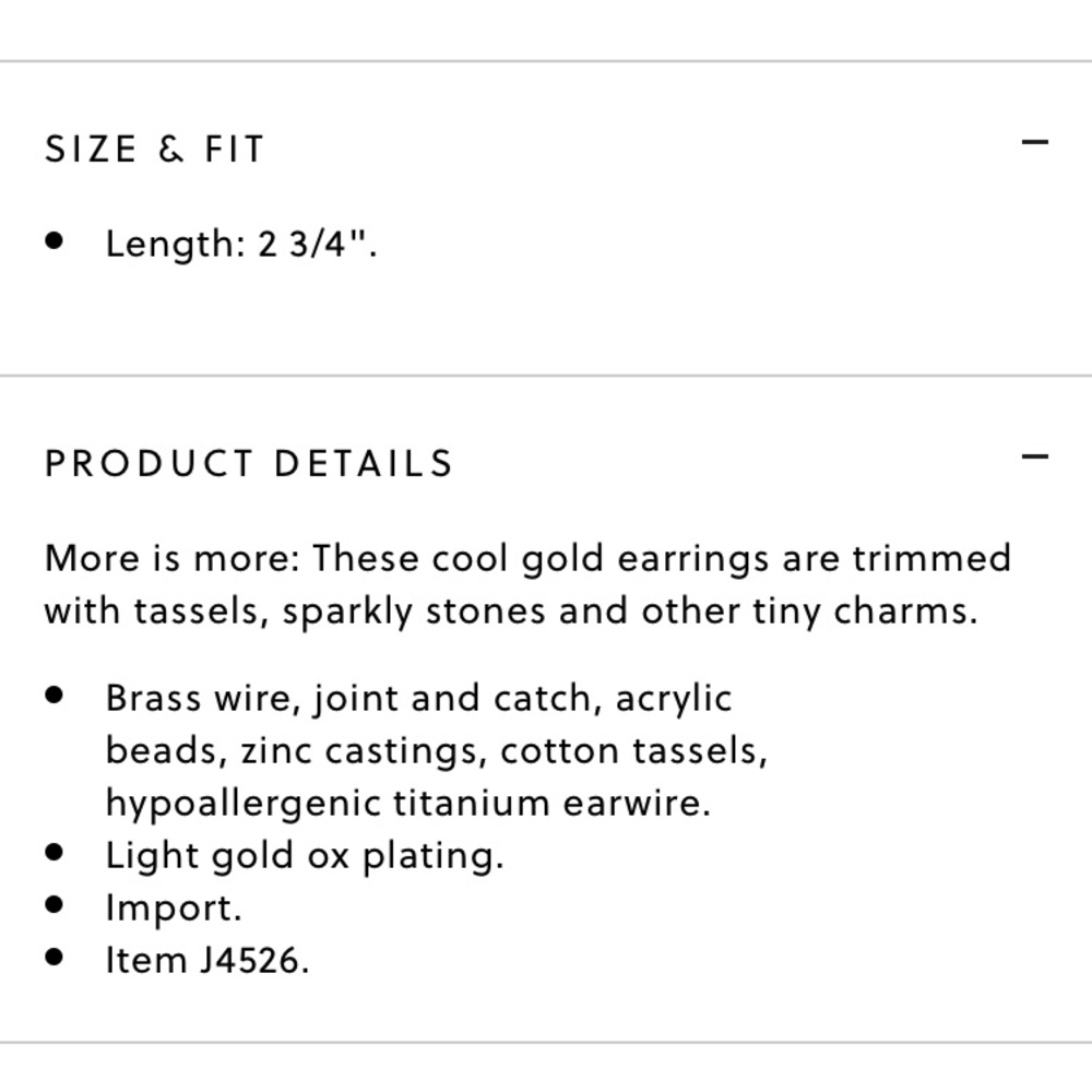 J.Crew tassel hoop earrings - Picture 4 of 4